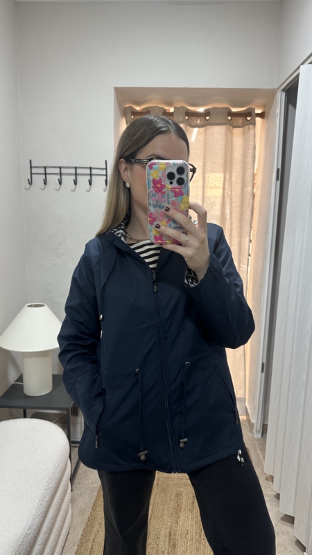 Parka Reversible Azul Marino